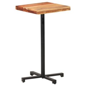 Barový stůl čtvercový 50 x 50 x 110 cm masivní akáciové dřevo