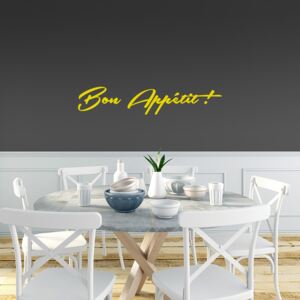 GLIX Bon Appétit - samolepka na zeď Žlutá 50 x 10 cm