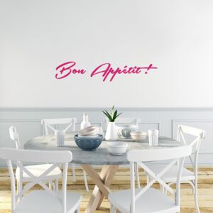 GLIX Bon Appétit - samolepka na zeď Růžová 50 x 10 cm