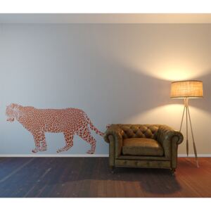 GLIX Gepard - samolepka na zeď Oranžová 100 x 50 cm