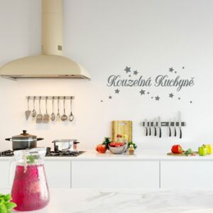 GLIX Kouzelná kuchyně - samolepka na zeď Šedá 50 x 20 cm