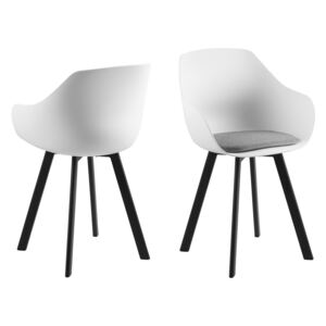 Designová jídelní židle Alphonse bílá / černá