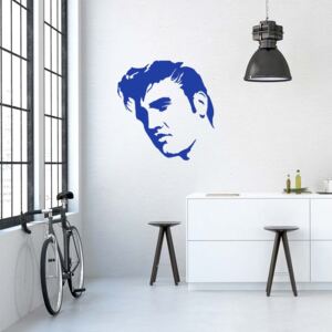 GLIX Elvis - samolepka na zeď Modrá 75 x 75 cm