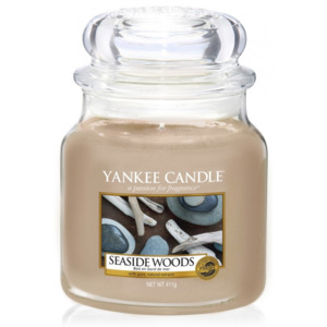 Yankee Candle – vonná svíčka Seaside Woods, střední 411 g
