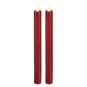 EMOS ZY2268 LED svíčky, 25cm, metalické červené, 2x AAA, jan
