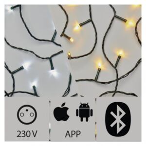 EMOS ZY2188 LED aplikací ovládaný vánoční řetěz 15m