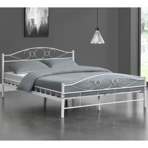Goleto Kovová postel Toskana 140 x 200 cm | bílá