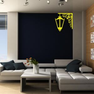 GLIX Lampa - samolepka na zeď Světle žlutá 50 x 50 cm