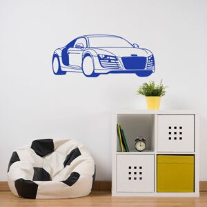 GLIX Audi - samolepka na zeď Královská modrá 95 x 40 cm