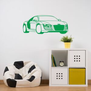 GLIX Audi - samolepka na zeď Světle zelená 95 x 40 cm