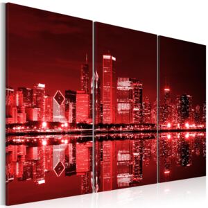 Obraz na plátně - Červené Chicago 120x80 cm