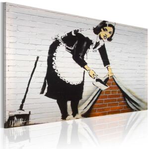 Obraz na plátně - Cleaning lady (Banksy) 60x40 cm