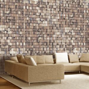 Bimago Fototapeta cihla - Brick mosaic 350x245 cm