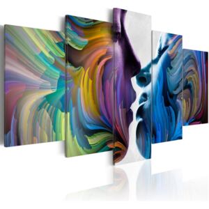 Obraz na plátně - Kiss of Colours 100x50 cm