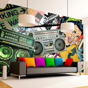Bimago Fototapeta - Graffiti girl 400x280 cm