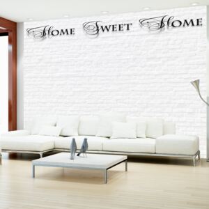 Fototapeta Bimago - Home, sweet home - white wall + lepidlo zdarma 350x245 cm