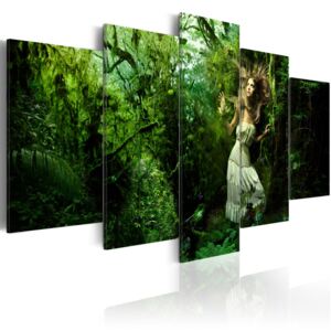Obraz na plátně - Tajemský les 100x50 cm