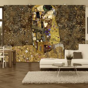 Bimago Fototapeta - Klimt inspiration: Golden Kiss 300x210 cm