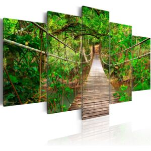 Obraz na plátně - Walk among the trees 100x50 cm