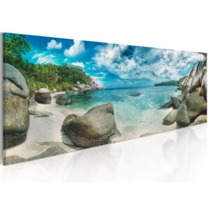 Obraz na plátně - Turquoise Paradise 120x40 cm