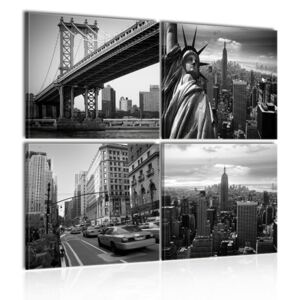 Obraz na plátně - Stylish New York 40x40 cm