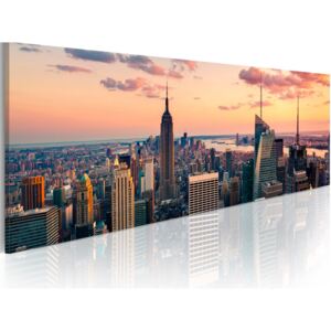 Obraz na plátně - Sea of skyscrapers - NYC 120x40 cm