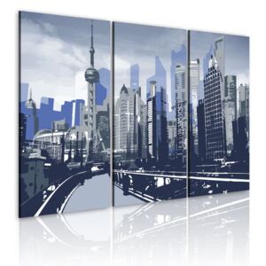 Obraz na plátně - Shanghai urban landscape 60x40 cm