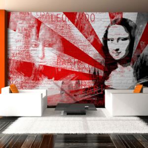 Bimago Fototapeta - Modern collage with Mona Lisa motif 350x270 cm