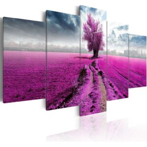 Obraz na plátně - Purple Land 100x50 cm