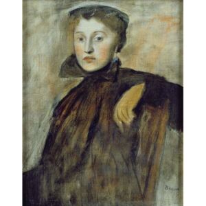 Obraz, Reprodukce - Study for a Portrait of a Lady, 1867 (oil on canvas), Edgar Degas