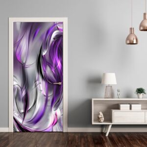 Fototapeta na dveře Bimago - Purple abstraction + lepidlo zdarma 90x210 cm