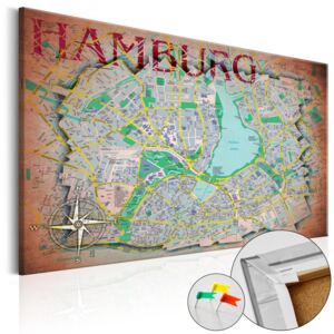 Bimago Obraz na korku - Hamburg 120x80 cm