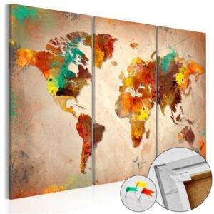 Bimago Obraz na korku - Painted World 120x80 cm