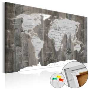 Bimago Obraz na korku - World of Wood 90x60 cm