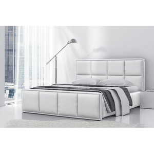 Čalouněná postel BORIS + matrace DE LUX, 200x200, madryt 160