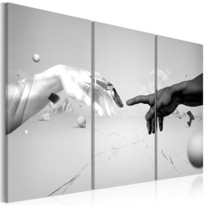 Obraz na plátně Bimago - Touch in black-and-white 60x40 cm