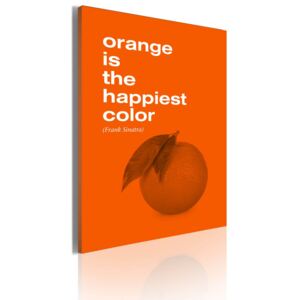 Obraz na plátně Bimago - Orange is the happiest color (Frank Sinatra) 50x70