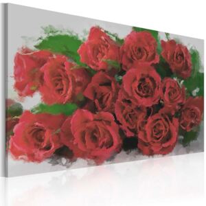Obraz na plátně Bimago - Red roses 90x60 cm