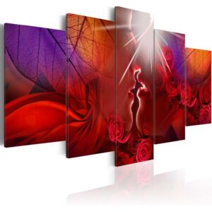 Obraz na plátně - Kiss from rose 100x50 cm