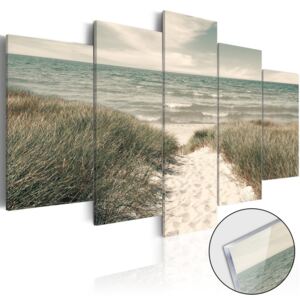 Obraz na skle Bimago - Quiet Beach 200x100 cm