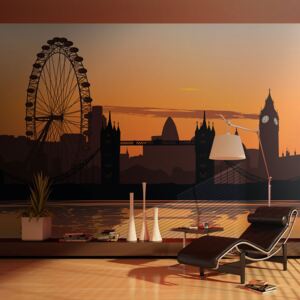 Fototapeta Bimago - Zobrazit na London Eye + lepidlo zdarma 200x154 cm