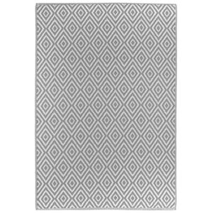 VENKOVNÍ KOBEREC, 90/150 cm, šedá, bílá Boxxx - Venkovní koberce