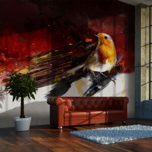 Fototapeta Bimago - Malovaný pták + lepidlo zdarma 450x270 cm