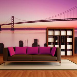 Fototapeta - San Francisco Bay ve fialovém, Kalifornie 450x270 cm