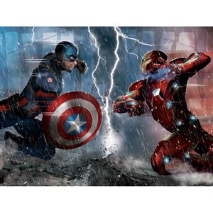 AG Design Civil War Captain America - Iron Man - vliesová fototapeta