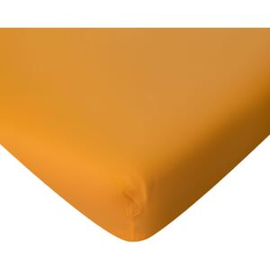 Napínací prostěradlo MICRO Satén - žluté 90/100x200 cm