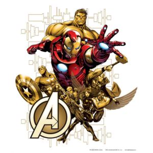 AG Design Avengers - samolepka na zeď 65x85 cm