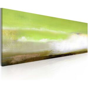 Bimago Ručně malovaný obraz - Sea foam 100x40 cm