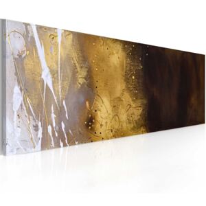 Bimago Ručně malovaný obraz - Coastline in close-up 100x40 cm