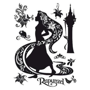 AG Design Rapunzel - samolepka na zeď 65x85 cm